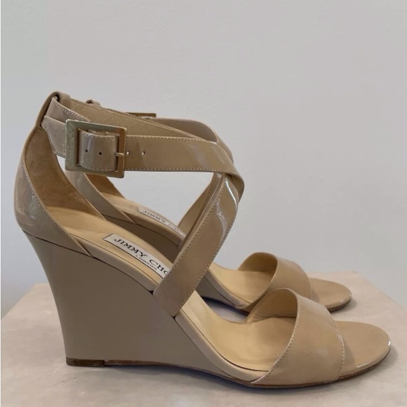 Jimmy Choo Fearne Crisscross Wedge Sandal - Picture 3 of 6